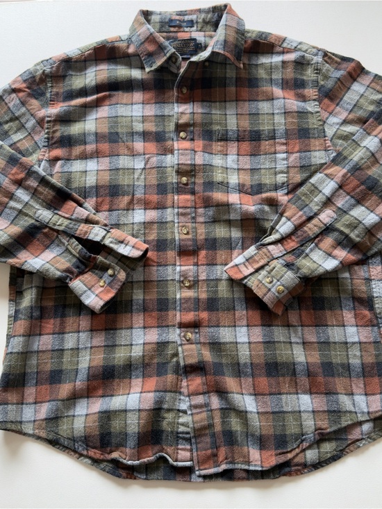 Pendleton Other - EUC Pendleton Mens Flannel Shirt Mason Plaid Size Medium Button Up (KB6)